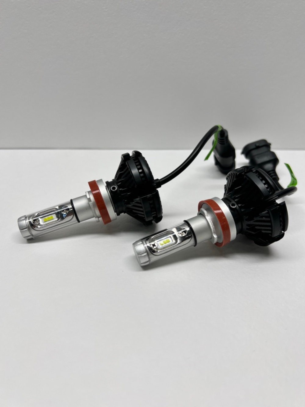 H11 / Автомобильные светодиодные лампы, H11, 50W, 6000 Lm, 12 вольт, с радиаторным охлаждением, X3 Led Headlight ZES, ИКС ТРИ, TG (2 шт. / комплект)