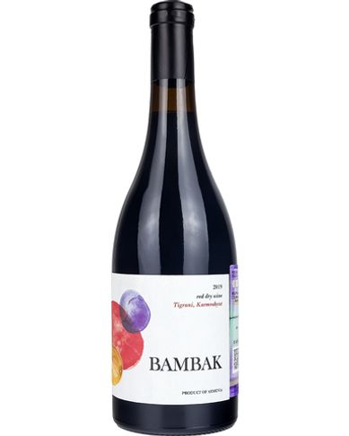 Вино Красное Сухое Бамбак 12,8%, 0,75л. 2019, Армения