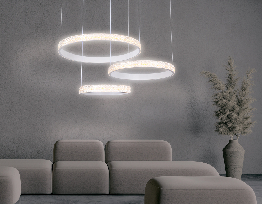 Потолочный светодиодный светильник с пультом FA6161 WH белый 99W 720*500*900 (ПДУ РАДИО 2.4)