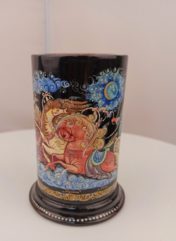 Стакан под ручки с карандашами "Тройка-2" круговая роспись