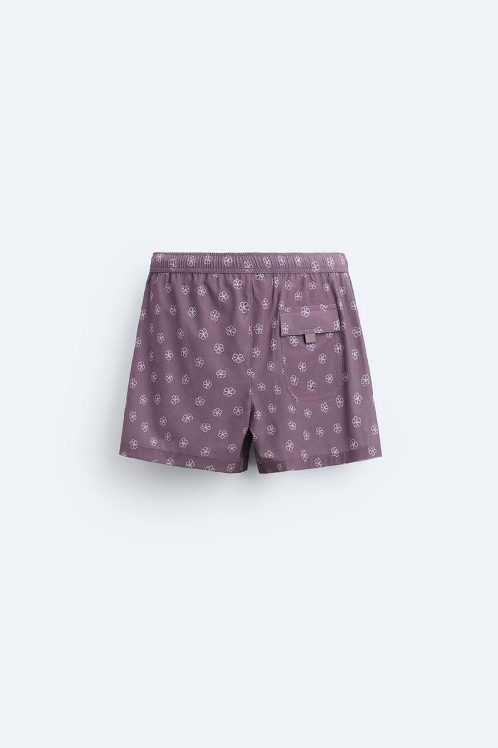 ZARA ПЛАВКИ С ЦВЕТОЧНЫМ ПРИНТОМ, ФИОЛЕТОВЫЙ