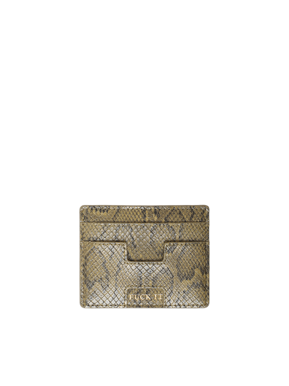 Визитница Fuck It Snakeskin Cardholder
