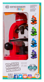 Микроскоп Bresser Junior Biolux SEL 40-1600x, красный