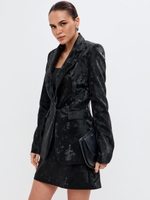 Жакет Скарлет из экокожи в оттенке опал