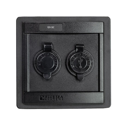 Панель с двойным USB-разъемом 5В 2.1А и прикуривателем