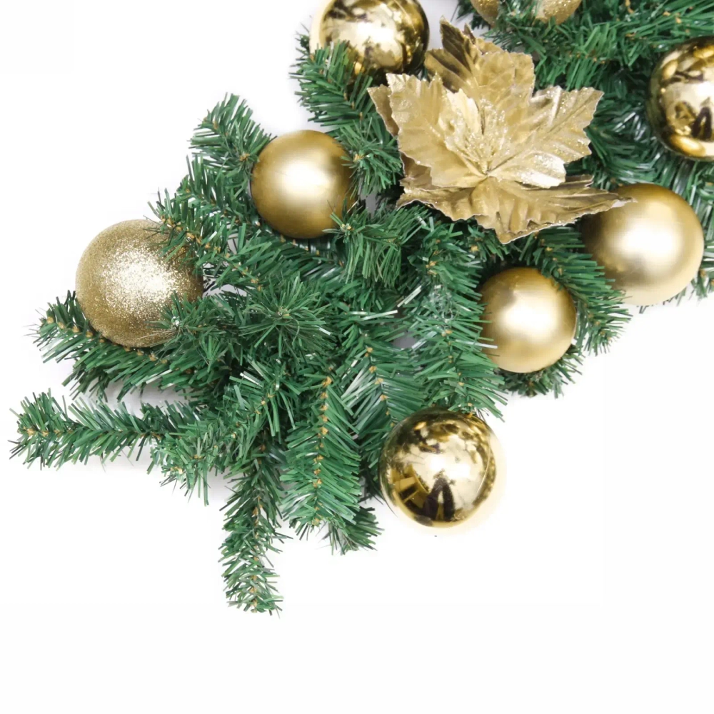 Гирлянда хвойная «Сказочное чудо» 1,8 м d=30 см, ПВХ, золото (SST1950R-180)