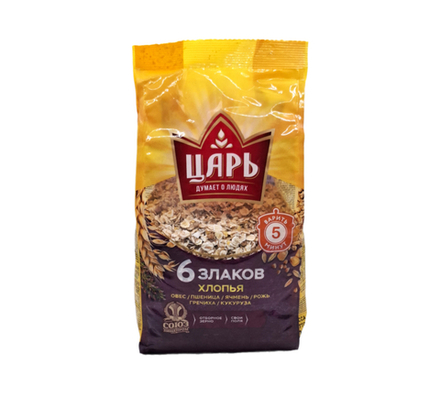 Хлопья Царь 6 злаков 400 г