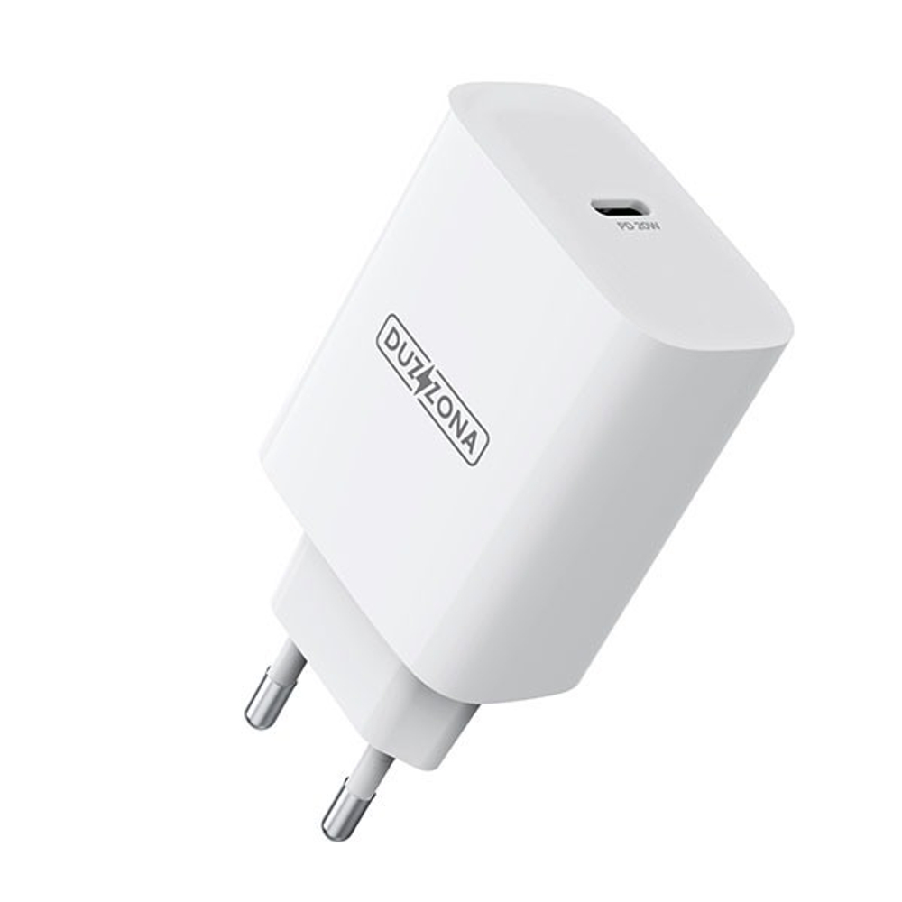 Быстрое зарядное устройство 20W с разъемом USB-C, серия Travel Charger, Duzzona