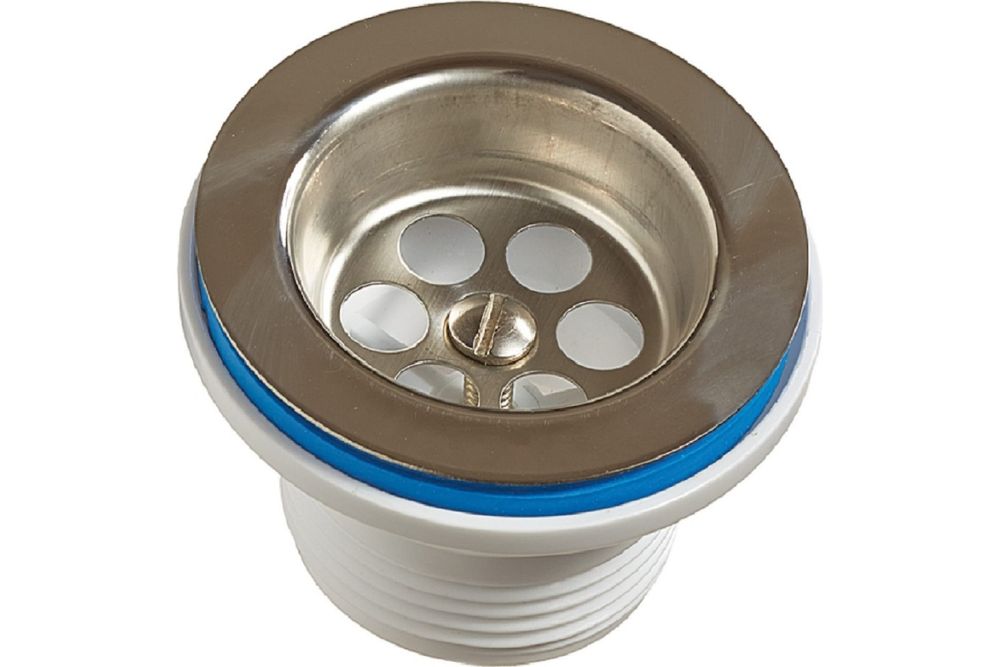 Выпуск UNICORN прикручивающийся 1 1\2 (Ø 40), винт 6 х 80, чашка нерж с уплот. кольцом E33