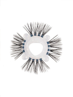 Эластичное эрекционное кольцо с черными «ресничками»