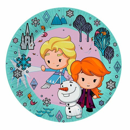 Тарелки "Холодное сердце" Чиби / Frozen Chibi