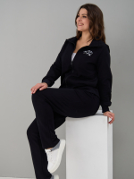 Костюм с брюками КБфп-584/черный-надпись