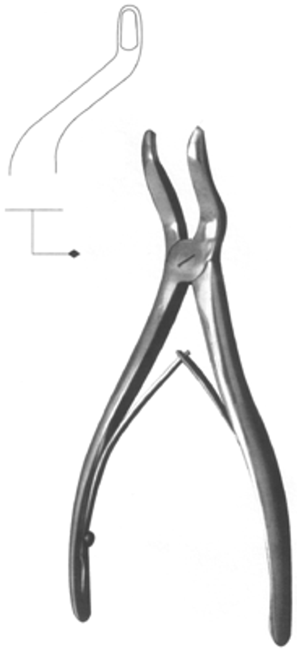 ВР- Щ-45 Щипцы штыковидные с узкими овальн губками