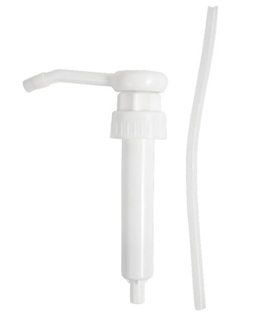 Помпа - дозатор на канистру, 38мм трубка 250мм, белая, ДОЗ - 06