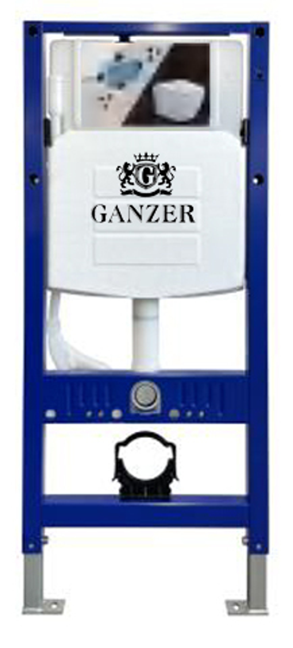 Инсталляция для подвесного СМАРТ унитаза (БЕЗ КНОПКИ)  GANZER