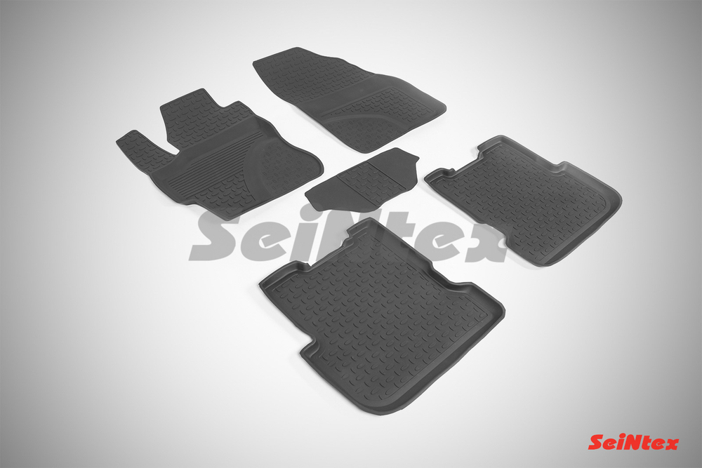 Резиновые коврики с высоким бортом для Mazda 3 2003-2009, Seintex.86194