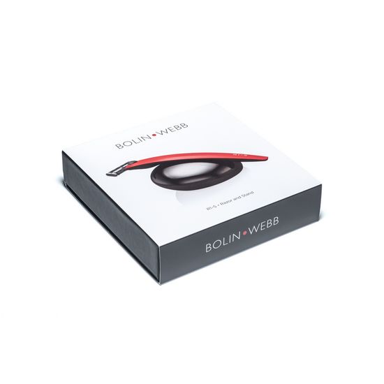 Набор Bolin Webb R1, бритва R1-S красная, подставка R1 черная