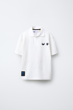 ZARA Футболка-поло LILO & STITCH © DISNEY, БЕЛЫЙ