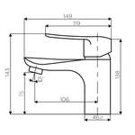 Смеситель для раковины Dorff Ultra D5002100 Хром