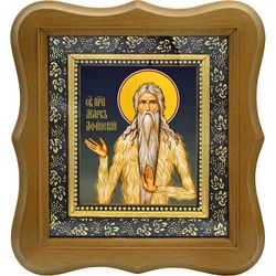 Марк Афинский, Фракийский Преподобный. Икона на холсте.
