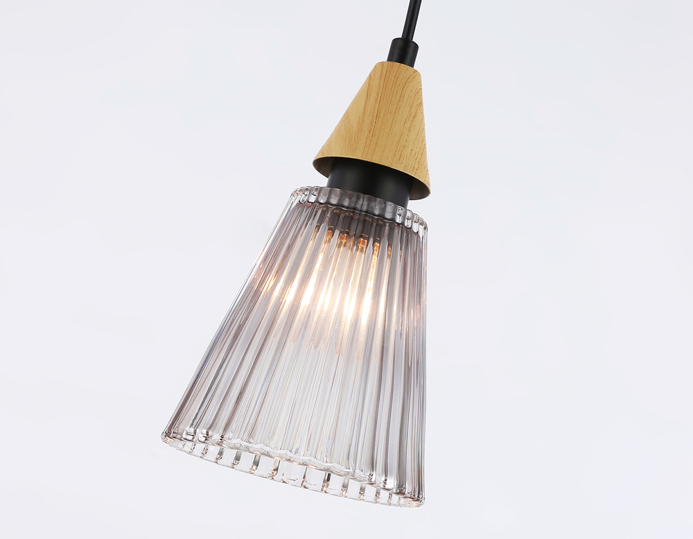 LH58111 BK/LW/SM черный/светлое дерево/дымчатый E14 max 40W D110*1500