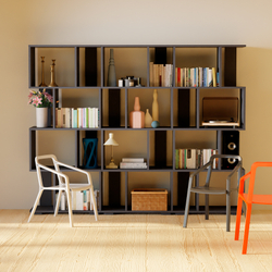 Стеллаж деревянный напольный Дален 4 полки для игрушек и для книг, антрацит