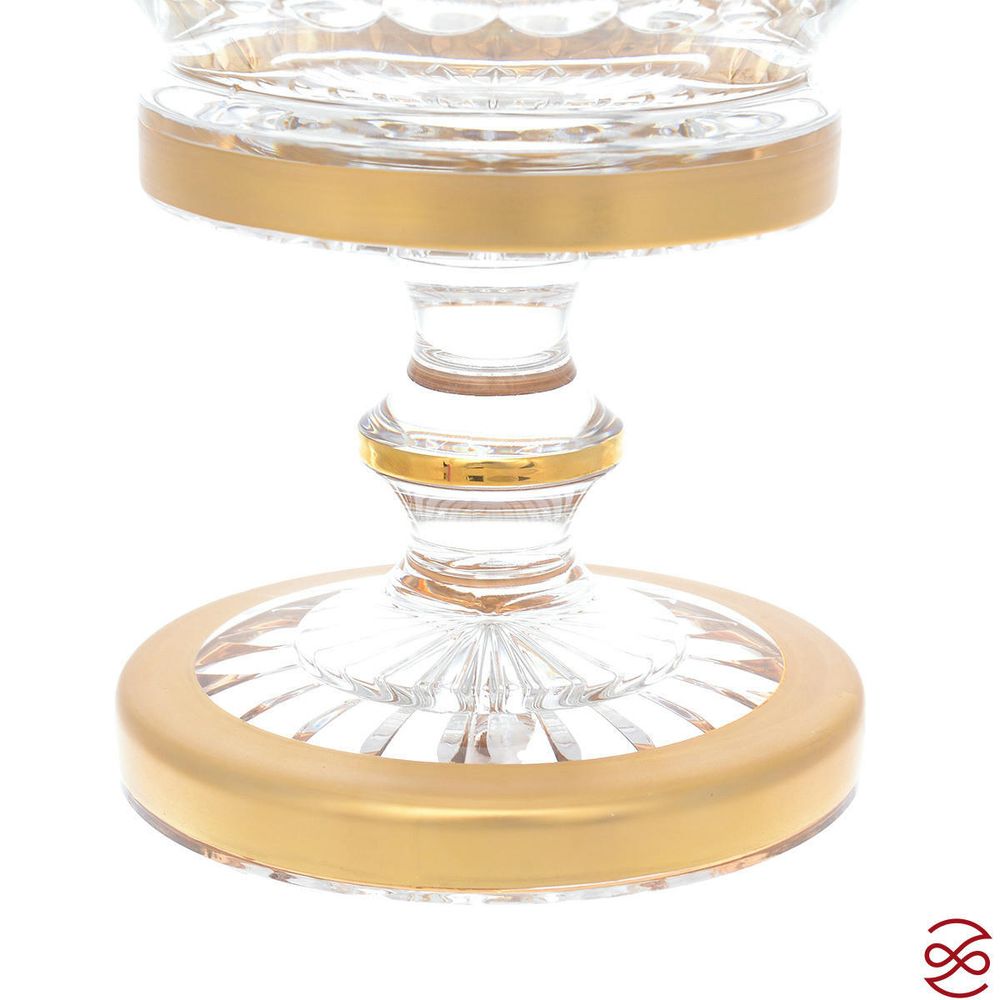 Фруктовница на ножке Золото Филиция Bohemia Max Crystal 30 см