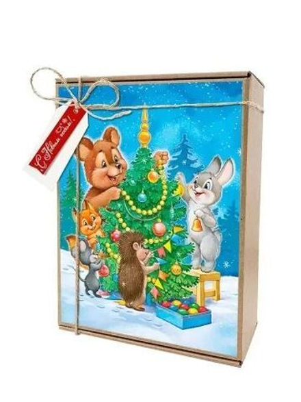 Набор для упаковки подарка "Наряжаем вместе" 24*17,5*8см