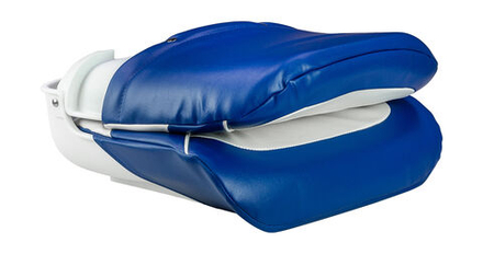 Кресло мягкое складное All Weather, обивка винил, цвет синий/белый, Marine Rocket