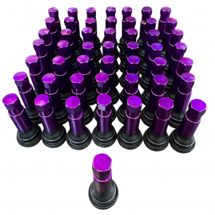 Вентиль колеса автомобильный GWK050 Great Wolf в сборе, фиолетовый (50шт)