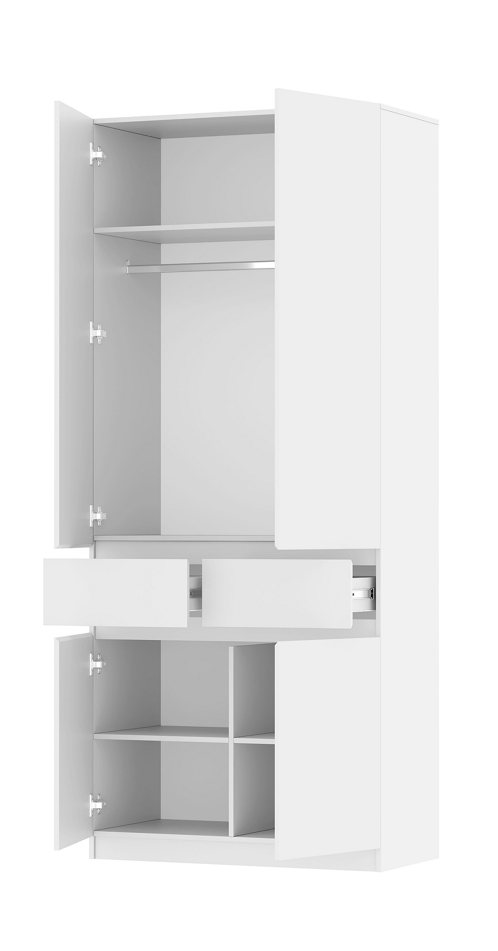 Шкаф 2-х ств. с ящиками Бостон