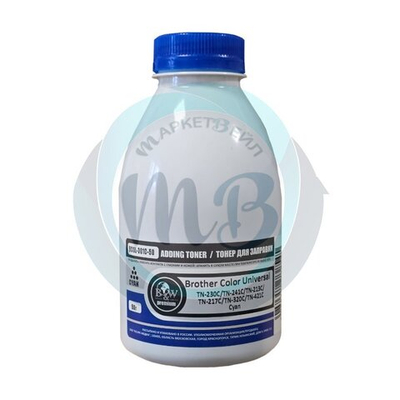 Тонер B&W тип Bcol-301c для Brother Color, Универсальный, Голубой (50гр) Standart