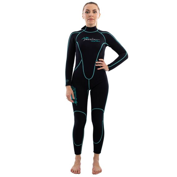 Гидрокостюм женский Marlin Malibu Lady 2,5 мм черно-голубой