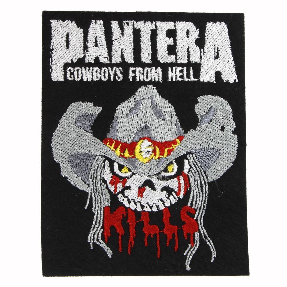 Нашивка с вышивкой группы Pantera