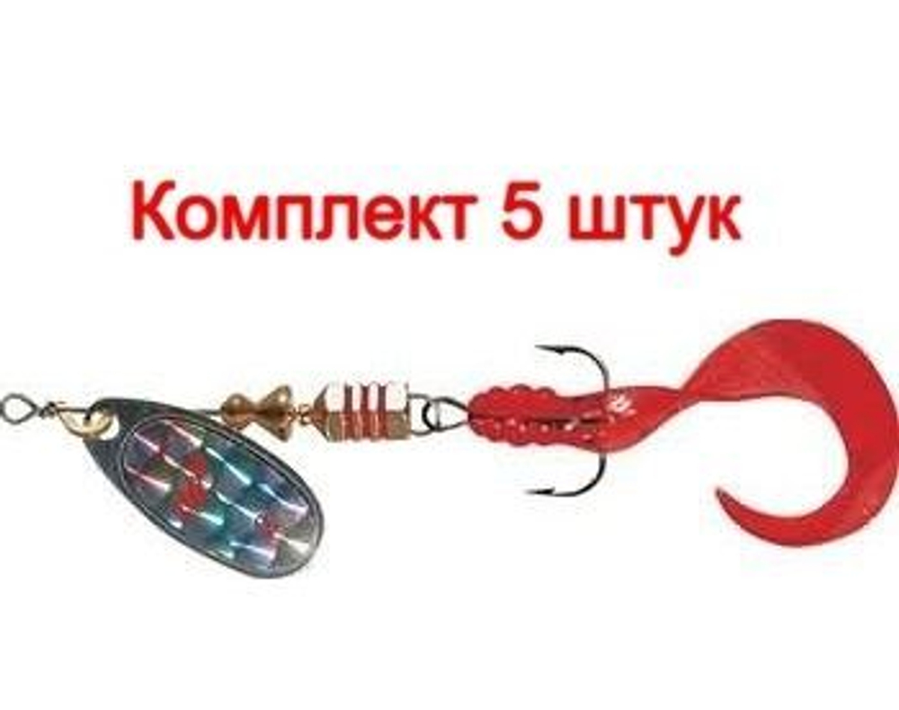 Блесна для рыбалки COMET Rainbo Twist Red, 0, S