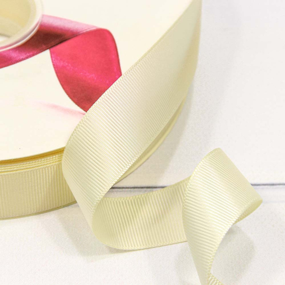 Лента Репсовая 2,5см х 110м (Бежевый)