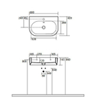 Раковина Kerasan Flo 314201*1 60 см