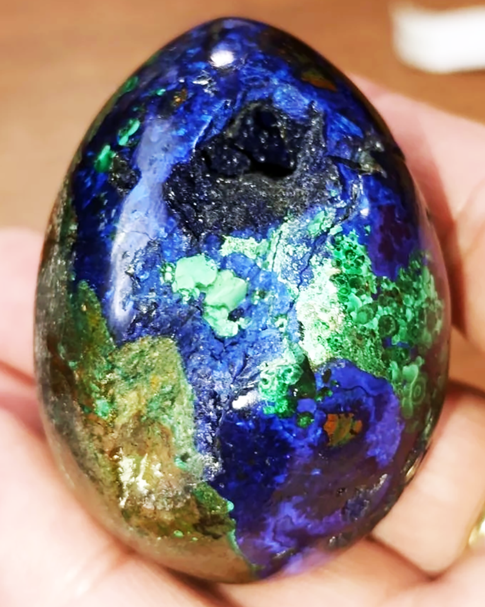Яйцо азурит, малахит 173.5гр.
