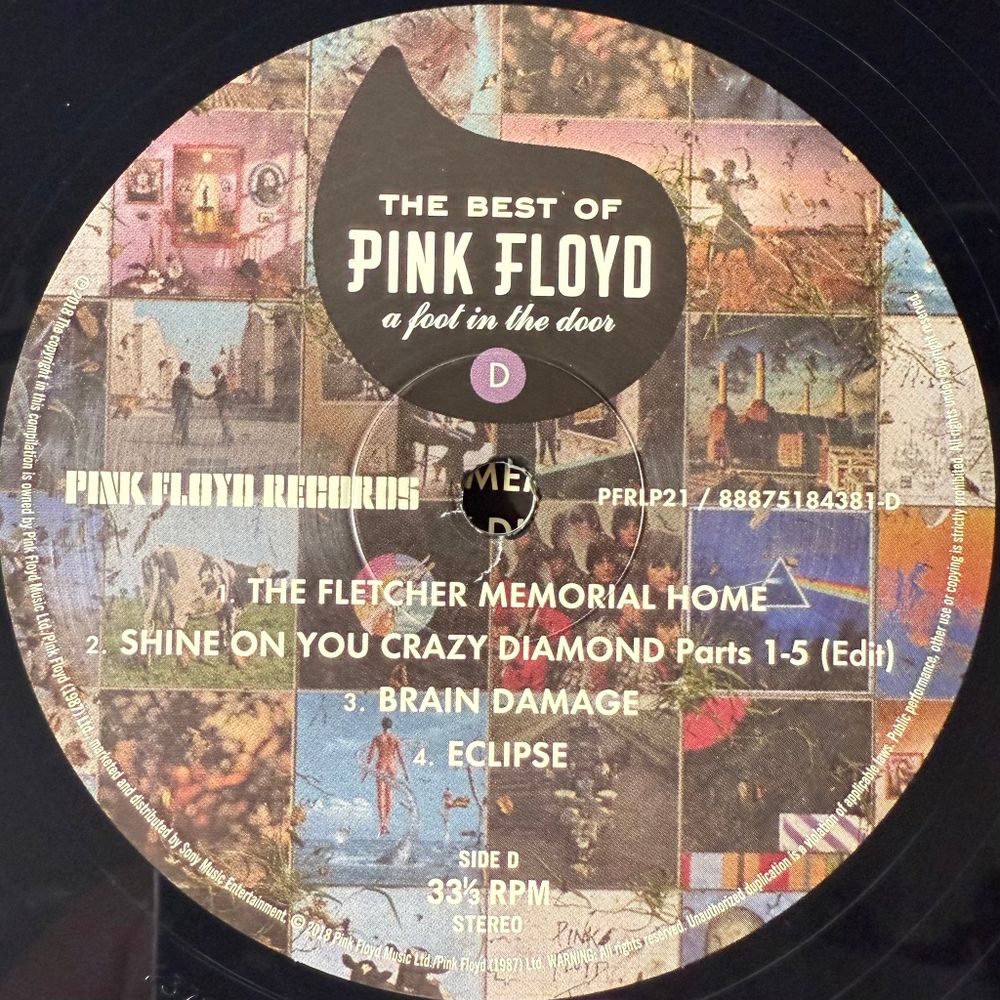 Pink Floyd ‎– A Foot In The Door - The Best Of Pink Floyd 2LP (США 2018г.)