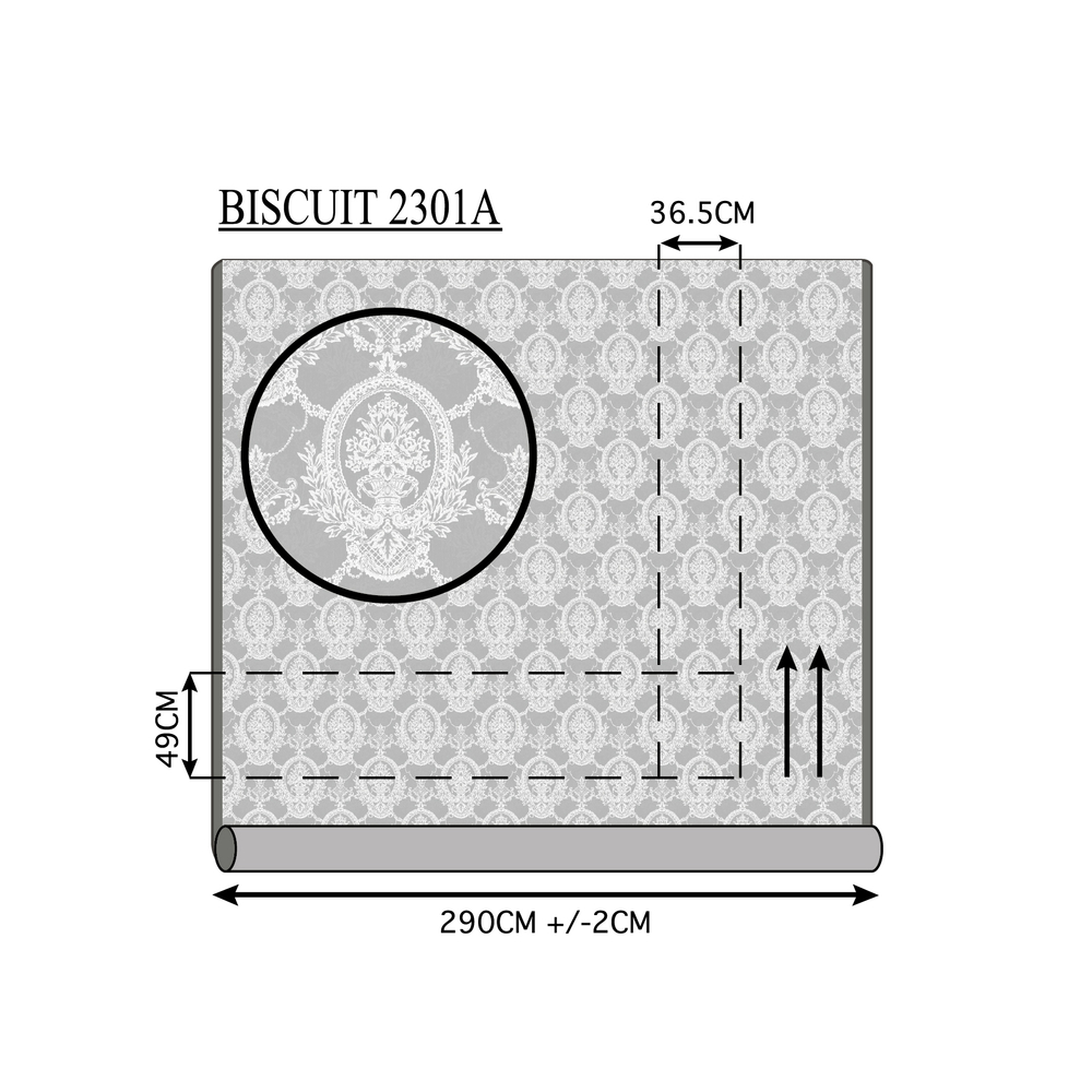 Портьерная ткань dimout арт. 2301 A col. 9а коллекции "Biscuit"