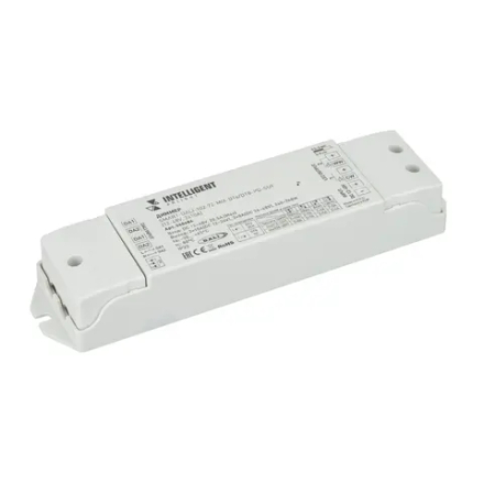INTELLIGENT ARLIGHT Диммер SMART-DALI-102-72-MIX-DT6/DT8-PD-SUF (12-48V, 2x10A) (IARL, IP20 Пластик, 5 лет) 060684