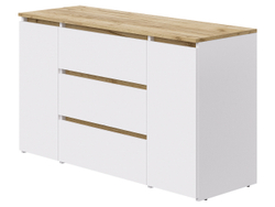 Комод-32 Белый/Кр.золотой