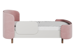 Кровать подростковая KIDI Soft размер М антивандальная ткань (розовый)