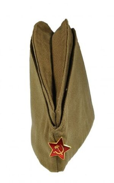 Пилотка солдатская с красной латунной звездой