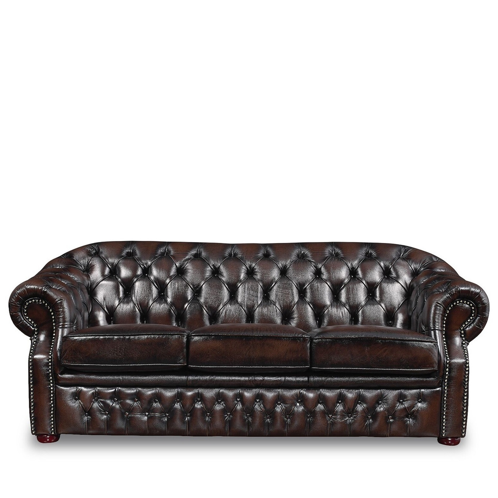 Диван B-128 (3-х местный) коричневый