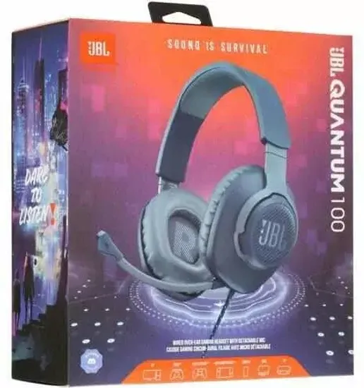 Компьютерная гарнитура JBL Quantum 100, blue