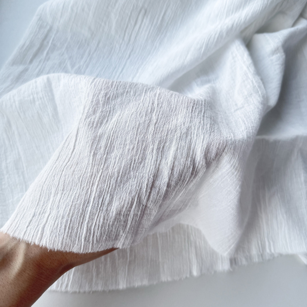 Батист креп Белый