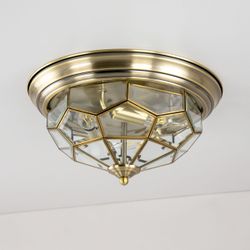 Citilux Витра-1 CL442530 Люстра потолочная витражная Бронза