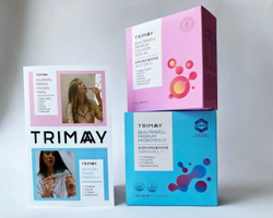 Trimay буклет с пробниками БАДов коллаген и пробиотик