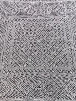 Оренбургский пуховый платок-паутинка А80-01 белый отбеленный